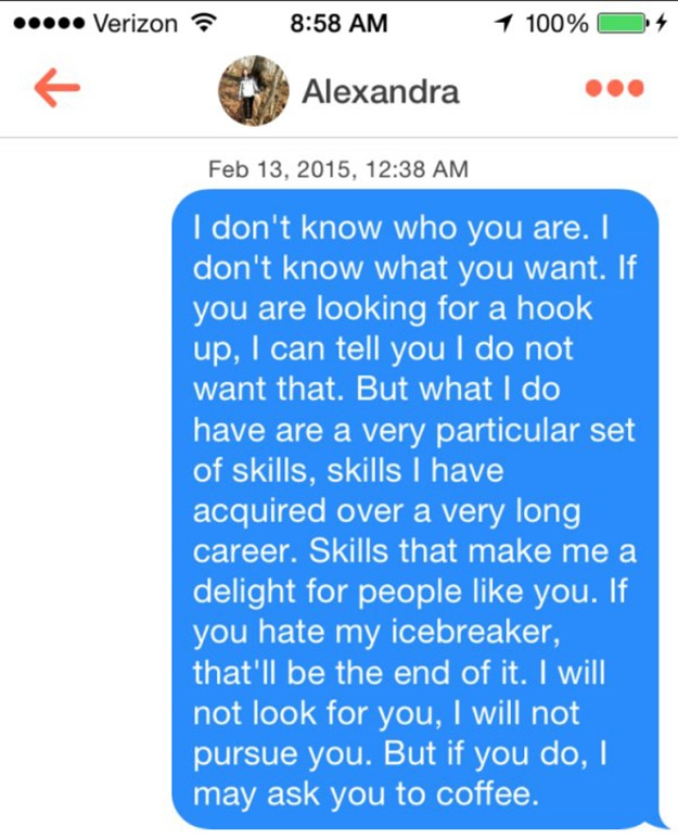 dating site icebreaker message